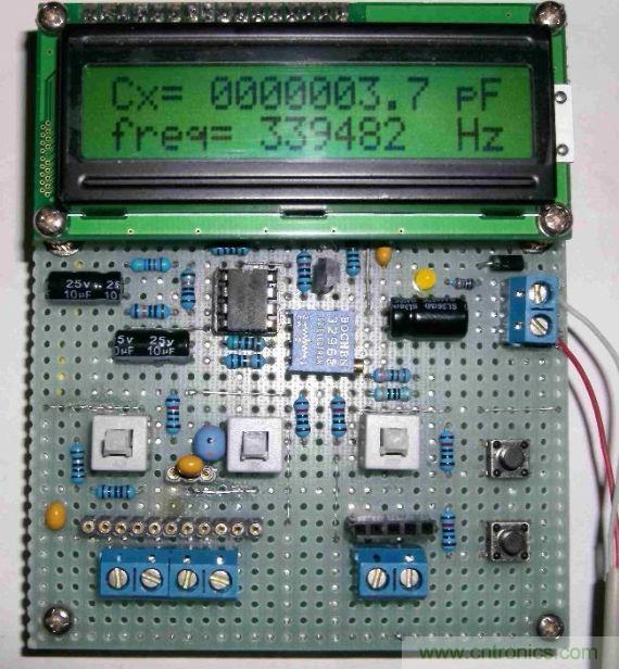 DIY集電容、電感和頻率為一體的測量儀器