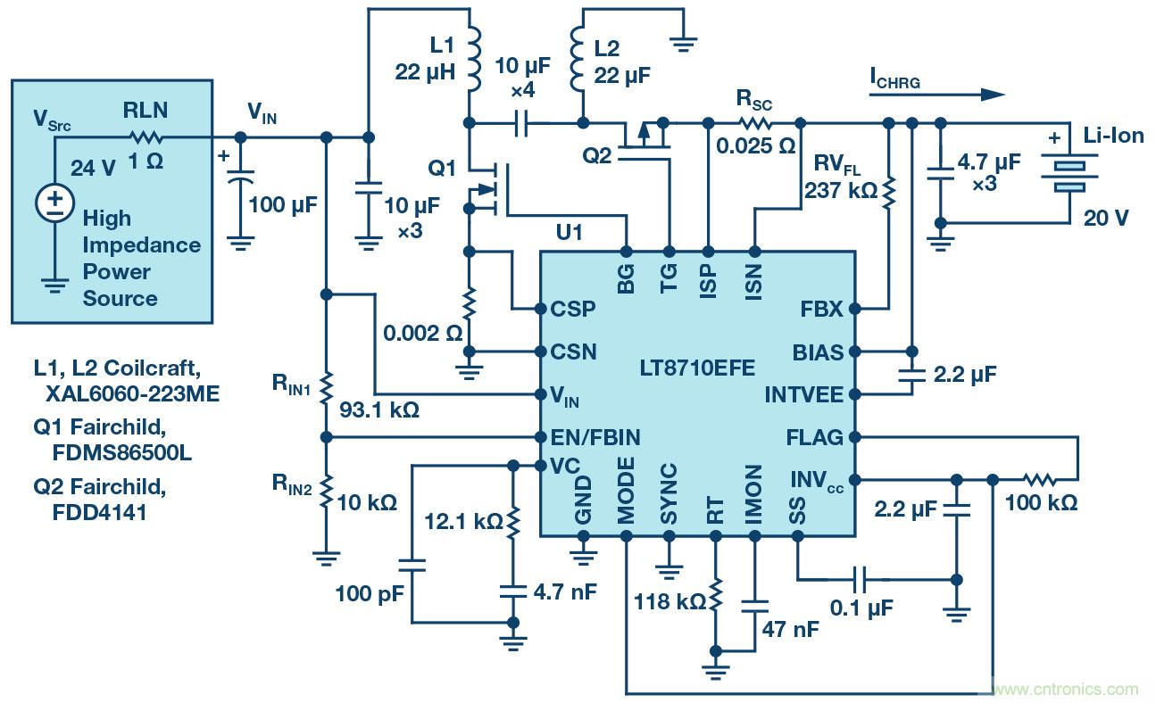 LT8710多功能 DC/DC控制器解決了高阻抗、超長工業(yè)電源線的電壓降問題 LT8710多功能 DC/DC控制器解決了高阻抗、超長工業(yè)電源線的電壓降問題